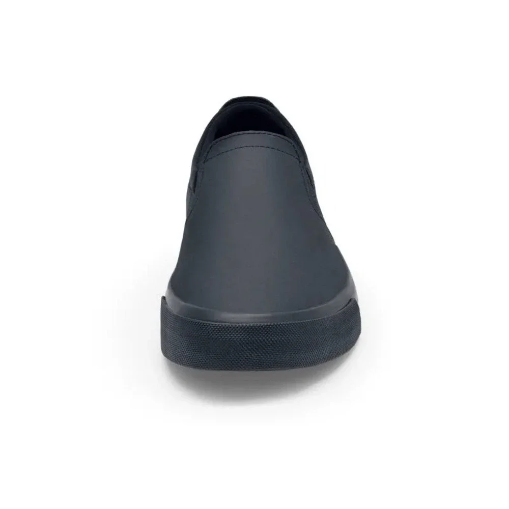 Shoes For Crews Ollie II Black Leather Slip On SR Work Shoes 34257 M-5 W-6.5 NEW